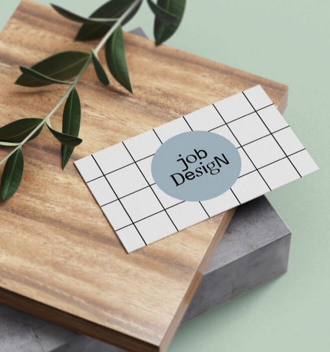 Business card Job Design loopbaanbegelieding Gent